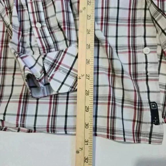 Rocawear Men's Long Sleeve Button Down White w Red and Black Plaid - 2X Large - Picture 6 of 8